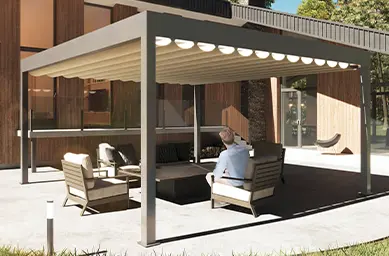 Kerti fedett pergola szerelés